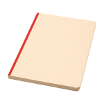 Softcover-Notizbuch aus Zuckerrohr und RPET A5, liniert farbe lachsfarbig