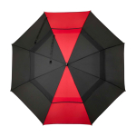 Windfester Golf-Regenschirm 30” zweifarbig Polyester Ø106 cm farbe rot zweite Vorderansicht