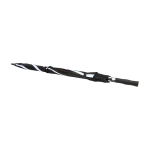 Windfester Golf-Regenschirm 30” zweifarbig Polyester Ø106 cm farbe weiß zweite Ansicht