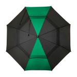 Windfester Golf-Regenschirm 30” zweifarbig Polyester Ø106 cm farbe grün zweite Vorderansicht