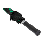 Windfester Golf-Regenschirm 30” zweifarbig Polyester Ø106 cm farbe grün Detailansicht 3
