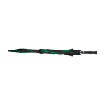 Windfester Golf-Regenschirm 30” zweifarbig Polyester Ø106 cm farbe grün dritte Vorderansicht