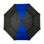 Windfester Golf-Regenschirm 30” zweifarbig Polyester Ø106 cm farbe köngisblau zweite Vorderansicht