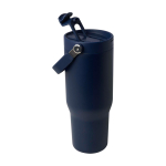 Recycelter Edelstahlbecher mit Multifunktionsdeckel 900 ml dritte Ansicht