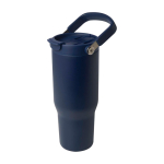 Recycelter Edelstahlbecher mit Multifunktionsdeckel 900 ml dritte Vorderansicht