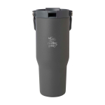 Recycelter Edelstahlbecher mit Multifunktionsdeckel 900 ml Druckansicht des Logos 2