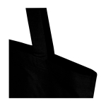Einkaufstasche aus recycelter Baumwolle und RPET 7 L 140 g/m² farbe schwarz Detailansicht 1
