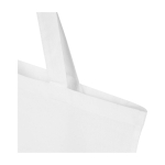 Einkaufstasche aus recycelter Baumwolle und RPET 7 L 140 g/m² farbe weiß Detailansicht 1
