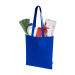 Einkaufstasche aus recycelter Baumwolle und RPET 7 L 140 g/m² farbe köngisblau zweite Ansicht
