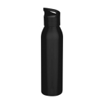 Einwandige recycelte Edelstahlflasche 650 ml farbe schwarz