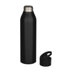 Einwandige recycelte Edelstahlflasche 650 ml farbe schwarz zweite Ansicht