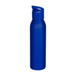 Einwandige recycelte Edelstahlflasche 650 ml farbe blau