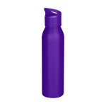 Einwandige recycelte Edelstahlflasche 650 ml farbe purpurfarben