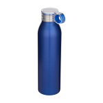 Recycelte Edelstahlflasche mit Rundgriff 650 ml farbe köngisblau