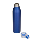Recycelte Edelstahlflasche mit Rundgriff 650 ml farbe köngisblau zweite Ansicht