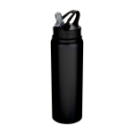Einwandige recycelte Edelstahlflasche 800 ml farbe schwarz