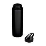 Einwandige recycelte Edelstahlflasche 800 ml farbe schwarz zweite Ansicht