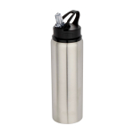 Einwandige recycelte Edelstahlflasche 800 ml farbe grau