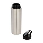 Einwandige recycelte Edelstahlflasche 800 ml farbe grau zweite Ansicht