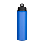 Einwandige recycelte Edelstahlflasche 800 ml farbe köngisblau zweite Vorderansicht