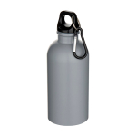 Einwandige matte recycelte Edelstahlflasche 400 ml farbe grau