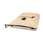 Wasserabweisender Rolltop-Rucksack aus Kunstleder für Laptop 15” farbe elfenbeinfarben zweite Ansicht
