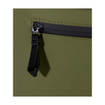 Wasserabweisender Rolltop-Rucksack aus Kunstleder für Laptop 15” farbe dunkelgrün Detailansicht 1