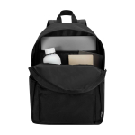 Nachhaltiger, wasserabweisender Urban-Rucksack 16 L für Laptop 14” farbe schwarz zweite Ansicht