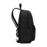 Nachhaltiger, wasserabweisender Urban-Rucksack 16 L für Laptop 14” farbe schwarz Seitenansicht
