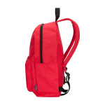 Nachhaltiger, wasserabweisender Urban-Rucksack 16 L für Laptop 14” farbe rot zweite Seitenansicht