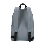 Nachhaltiger, wasserabweisender Urban-Rucksack 16 L für Laptop 14” farbe grau zweite Rückansicht