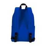 Nachhaltiger, wasserabweisender Urban-Rucksack 16 L für Laptop 14” farbe köngisblau zweite Rückansicht