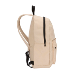 Nachhaltiger, wasserabweisender Urban-Rucksack 16 L für Laptop 14” farbe elfenbeinfarben Seitenansicht