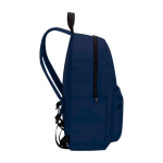 Nachhaltiger, wasserabweisender Urban-Rucksack 16 L für Laptop 14” farbe marineblau Seitenansicht