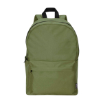 Nachhaltiger, wasserabweisender Urban-Rucksack 16 L für Laptop 14” farbe olivgrün zweite Vorderansicht