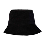 Sonnenhut aus recyceltem Cord und Baumwolle 280 g/m² farbe schwarz zweite Vorderansicht