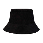 Sonnenhut aus recyceltem Cord und Baumwolle 280 g/m² farbe schwarz zweite Rückansicht