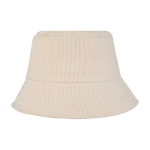 Sonnenhut aus recyceltem Cord und Baumwolle 280 g/m² farbe sandbraun zweite Rückansicht