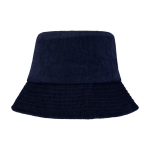 Sonnenhut aus recyceltem Cord und Baumwolle 280 g/m² farbe marineblau zweite Vorderansicht