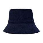 Sonnenhut aus recyceltem Cord und Baumwolle 280 g/m² farbe marineblau zweite Rückansicht