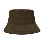 Sonnenhut aus recyceltem Cord und Baumwolle 280 g/m² farbe dunkelgrün zweite Rückansicht