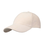 Klassische 6-Panel-Cap aus recyceltem Cord 280 g/m² farbe sandbraun