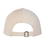 Klassische 6-Panel-Cap aus recyceltem Cord 280 g/m² farbe sandbraun zweite Rückansicht