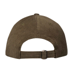 Klassische 6-Panel-Cap aus recyceltem Cord 280 g/m² farbe dunkelgrün zweite Rückansicht