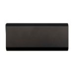 Powerbank aus recyceltem Aluminium 20.000 mAh, ideal für Laptops farbe schwarz zweite Vorderansicht