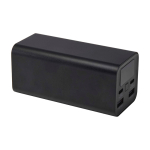 Powerbank aus recyceltem Aluminium 20.000 mAh, ideal für Laptops farbe schwarz zweite Ansicht