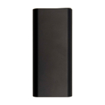 Powerbank aus recyceltem Aluminium 20.000 mAh, ideal für Laptops farbe schwarz dritte Vorderansicht