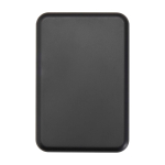Magnetische Wireless-Powerbank aus recyceltem Kunststoff 5.000 mAh farbe schwarz zweite Vorderansicht