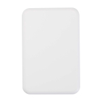 Magnetische Wireless-Powerbank aus recyceltem Kunststoff 5.000 mAh farbe weiß zweite Vorderansicht
