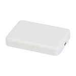 Magnetische Wireless-Powerbank aus recyceltem Kunststoff 5.000 mAh farbe weiß zweite Ansicht